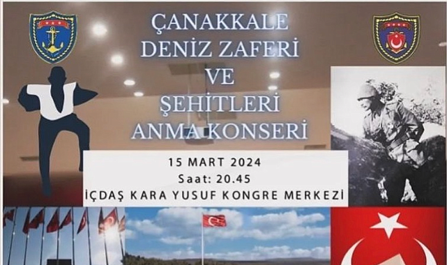 Çanakkale Deniz Zaferi ve Şehitleri Anma Konseri gerçekleştirilecek