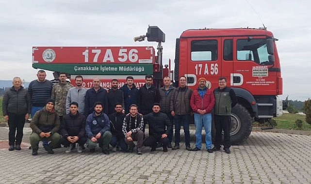 Çanakkale OGM'den yangın gönüllüsü eğitimi