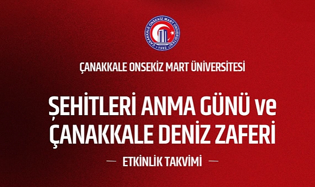 ÇOMÜ, 18 Mart’ı doya doya kutlayacak