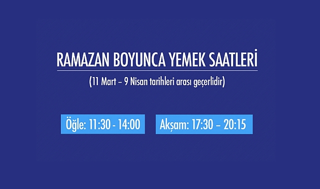 ÇOMÜ’den ramazan duyurusu