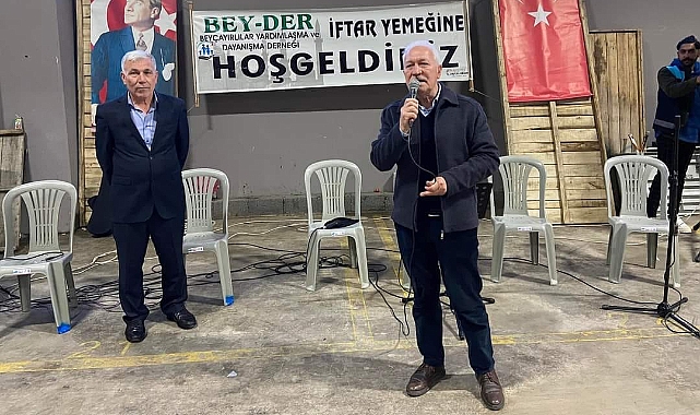 Eyüp Yılmaz, Beyçayırlılar yardımlaşma ve dayanışma derneği iftarında vatandaşlarla bir araya geldi