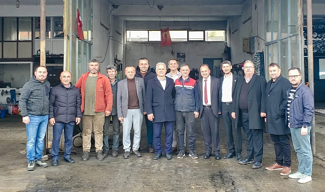 Güneşhan Yenice’de sanayi esnafı ile buluştu