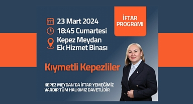 İYİ Parti Kepez Belediye Başkan Adayı Didem Güner’den Kepez’de iftar programı