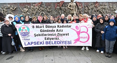 Lâpseki Belediyesi'nden şehitlik ziyareti