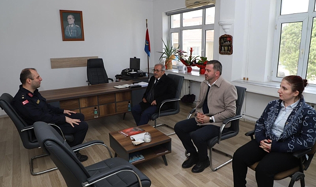Özacar'dan Jandarma Üsteğmen Sansar'a ziyaret