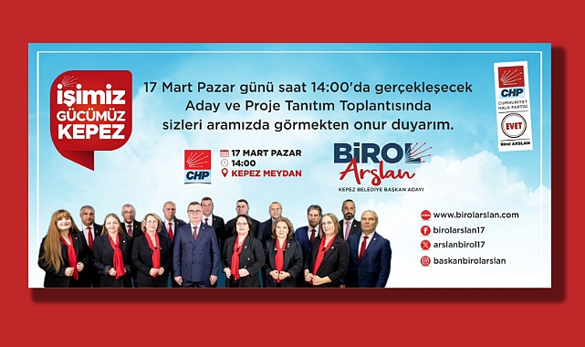 Pazar günü Kepez Meydanı Birol Arslan ile coşacak