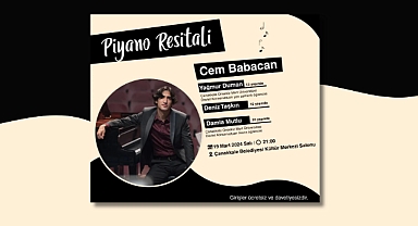 Piyano Resitali'nde müzikseverler buluşacak