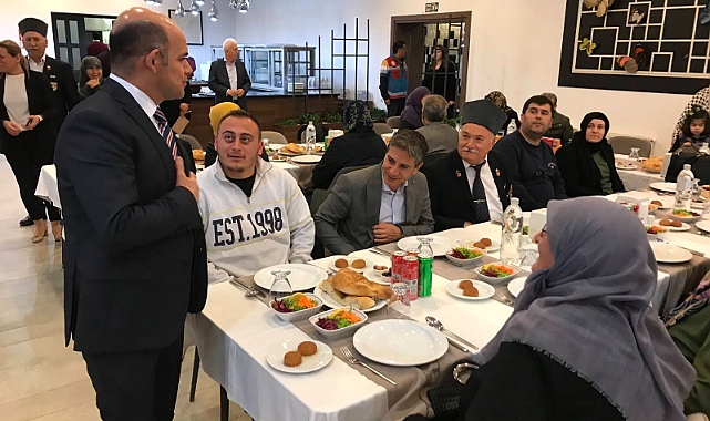 Şehit aileleri ve gaziler, kaymakamlık tarafından düzenlenen iftar programında buluştu