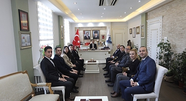 Ticaret İl Müdürlüğü yeni denetim memurları Vali Aktaş’ı ziyaret etti