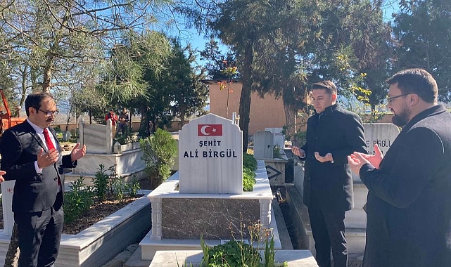 Yenice'de Şehit Hv. Plt. Yzb. Ali Birgül’ün kabri ziyaret edildi