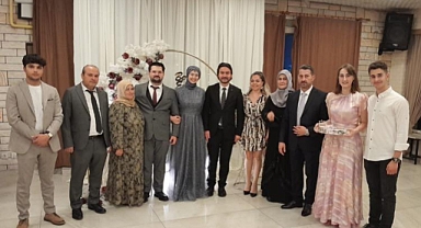 Ali Tuğrul Yıldırım, Selim Kaya'nın kızı Berrin ve Emre'nin nişan örtenine katıldı