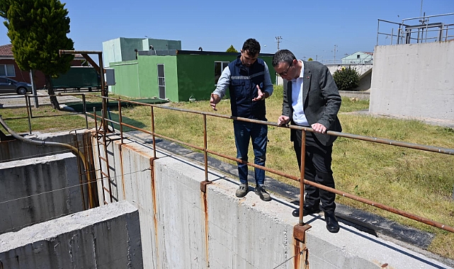 Alper Şen, Kentsel Atıksu Arıtma Tesisi'ni ziyaret etti ve incelemelerde bulundu