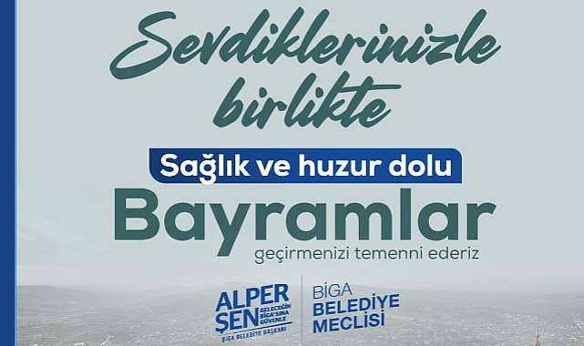 Alper Şen ve Belediye Meclisi'nden Ramazan Bayramı mesajı
