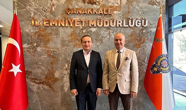 Atilla Öztürk, il Emniyet Müdürü Selim Arıcı'yı ziyaret etti