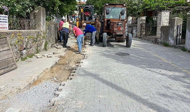 Ayvacık'ta doğalgaz çalışması devam ediyor