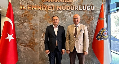 Başkan Öztürk, İl Emniyet Müdürü Selim Arıcı’ya ziyarette bulundu