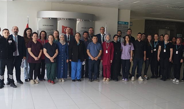 Biga Devlet Hastanesi’nde bayramlaşma töreni