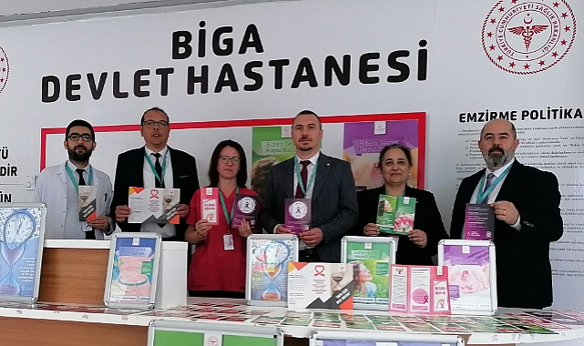 Biga Devlet Hastanesi’nde kanser farkındalığı çalışmaları
