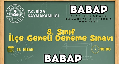 Biga Kaymakamlığı’ndan öğrencilere deneme sınavı