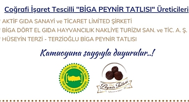 Biga TSO’ndan Biga peynir tatlısı duyurusu!