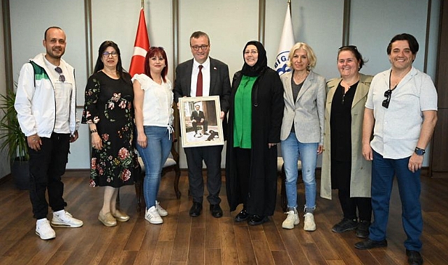 BİSHAK Derneği Yönetimi Belediye Başkanı Alper Şen'i ziyaret etti