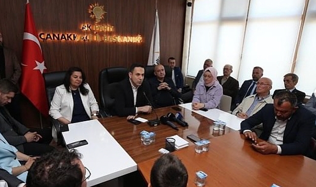 Çanakkale AK Parti İl Başkanlığı’nda bayramlaşma