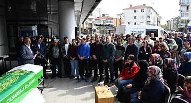 "Çanakkale belediyesi'nden vefat eden mesai arkadaşlarına Mustafa Topçu'ya son veda"