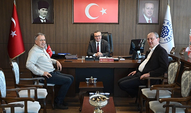 Eski Belediye Başkanı İsmail Işık, Alper Şen'i ziyaret etti