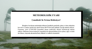 Fırtına geliyor!