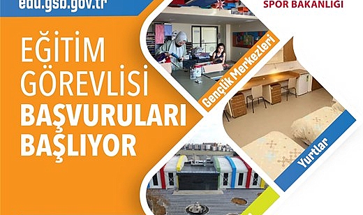 Gençlik ve Spor Bakanlığı'ndan eğitim programı kapsamında eğitim görevlisi başvuruları başlıyor