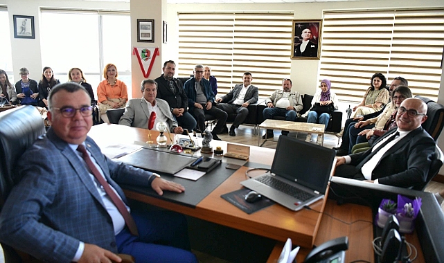 Gezen ve Heyeti, Kepez Belediye Başkanı Birol Arslan'ı ziyaret etti