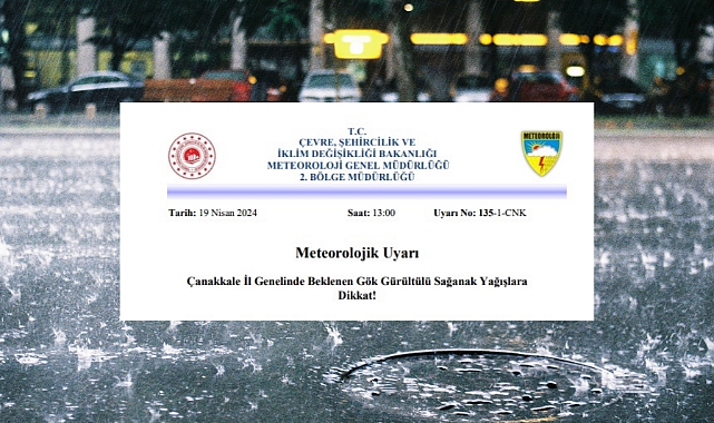 Gök gürültülü sağanak geliyor!