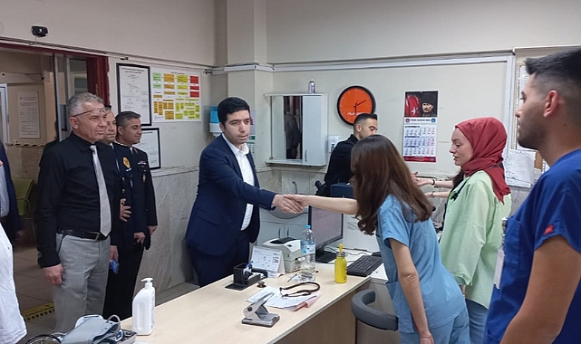 Kaymakam Alper Taş, İlçe Devlet Hastanesini ziyaret etti