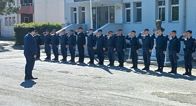Kaymakam Alper Taş, İlçe Jandarma Komutanlığını ziyaret etti