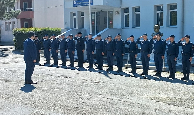 Kaymakam Alper Taş, İlçe Jandarma Komutanlığını ziyaret etti