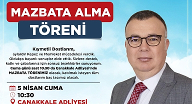 Kepez’de mazbata töreni gerçekleşecek