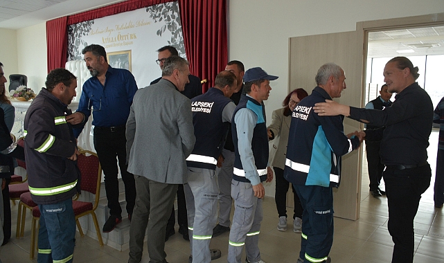 Lapseki Belediyesi'nde bayramlaşma töreni