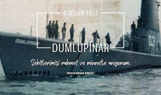 Muharrem Erkek ‘ten Dumlupınar denizaltısı şehitleri için anma