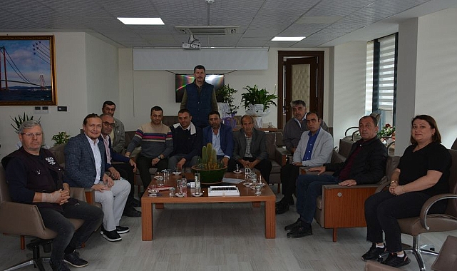 Muhtarlardan Başkan Öztürk'e ziyaret