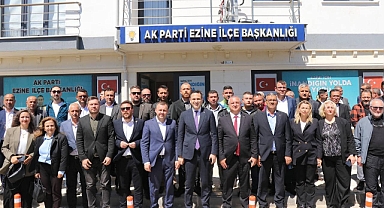 Naim Makas, Ezine ve Geyikli İlçelerinde Teşkilatlarla bayramlaştı