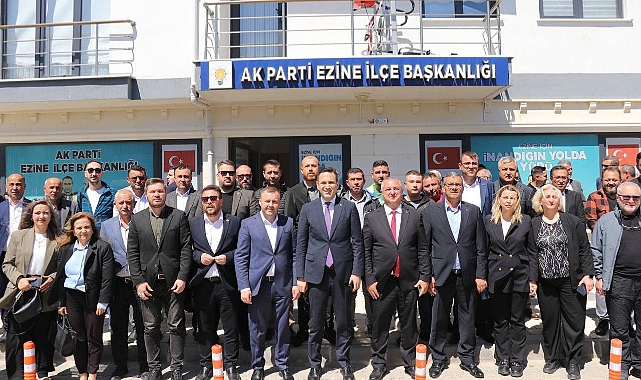 Naim Makas, Ezine ve Geyikli İlçelerinde Teşkilatlarla bayramlaştı