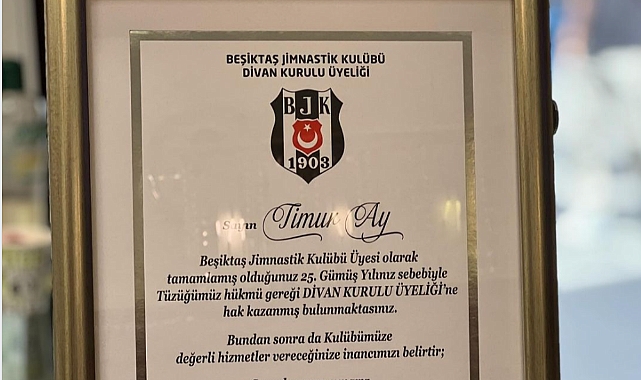 Timur Ay artık divan kurulu üyesi!
