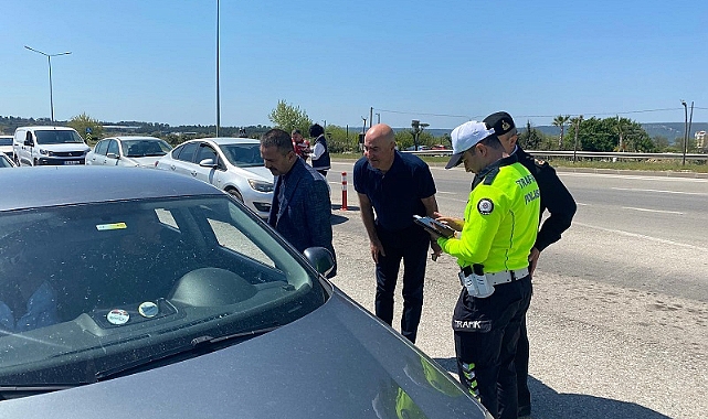 Vali Aktaş, bayram dönüşü trafik tedbirlerini denetledi