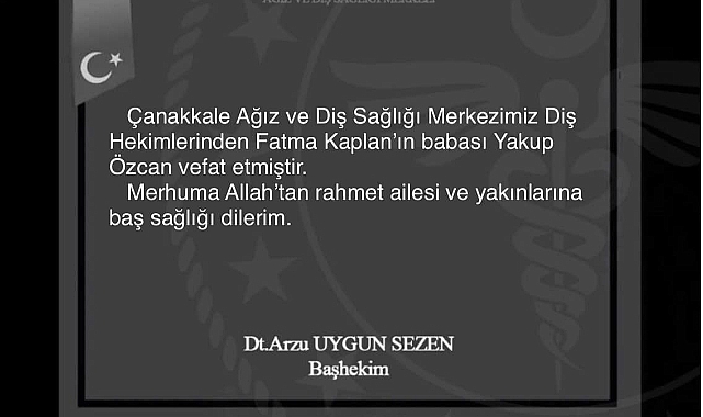 Yakup Özcan hayata veda etti