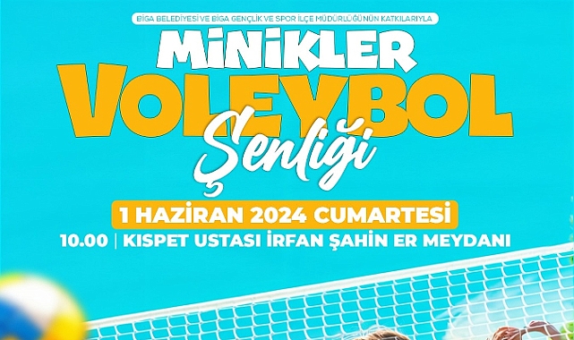 1 Haziran'da minikler için voleybol şenliği düzenliyor