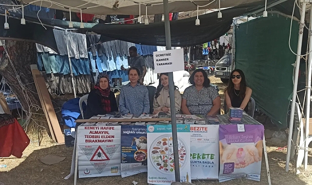 Ayvacık Panayırında hastalıklar hakkında bilgilendirme