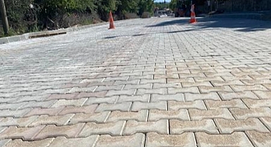 Ayvacık'ta sanayi yolu yapım çalışmaları devam ediyor
