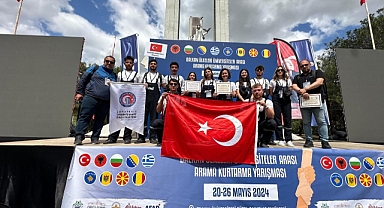 ‘’Balkan Ülkeleri Üniversiteler Arası Arama Kurtarma Yarışması'’nda ÇOMÜ birinci!