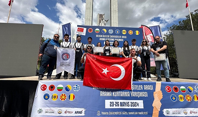 ‘’Balkan Ülkeleri Üniversiteler Arası Arama Kurtarma Yarışması'’nda ÇOMÜ birinci!