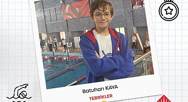 Batuhan Kaya'dan yüzmede büyük başarı